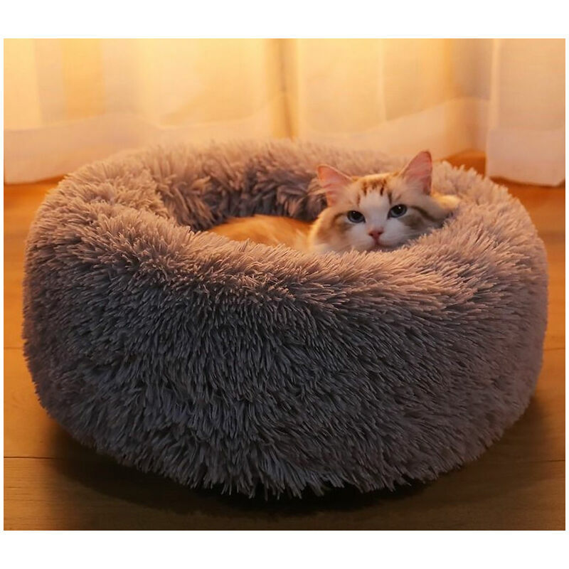 MUFF Cat Bed Beautiful Pet Bed Small Dog Bed Plush Soft Round Cat ...