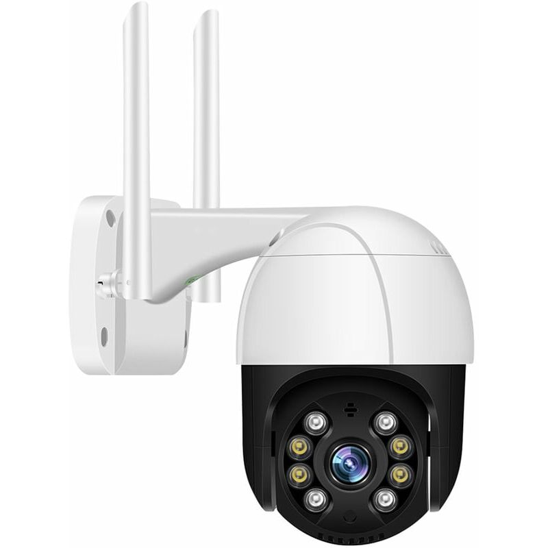 Caméra de surveillance extérieure sans fil PTZ, caméra IP Wifi, audio  bidirectionnel, détecteur de mouvement, vision nocturne, message push,  ip66, support 128g carte SD