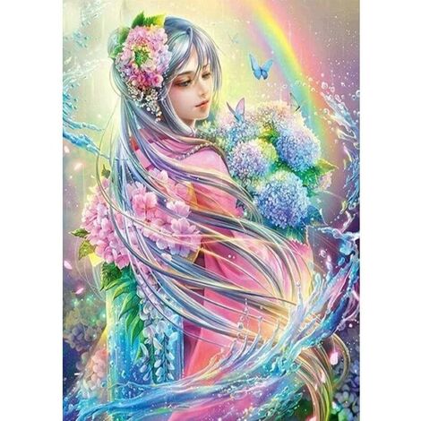 Colorful Diamond Painting Fairy Garden Flower Landscape Mosaic Embroidery  Cross Stitch Diamond Painting Kits Diy Home
