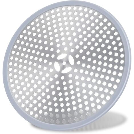 Shower Drain Protector Mesh Shower Drain Cover Stainless Steel Shower Drain  Hair Trap Good Grips Bathtub Hair Catcher Shower Drain Cover Plate Bathroo