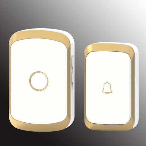 MUFF Doorbell , 300m Waterproof Outdoor Wireless Door Bell , 36 Melodies 4  Level Volume, LED Flash, for