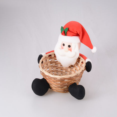 santa christmas basket