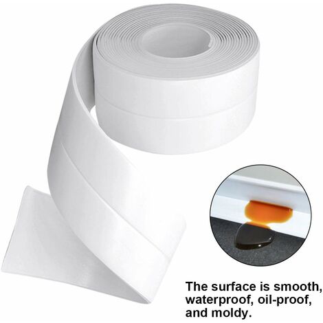 1.5 X 10.5 Ft Tape, Self-adhesive Sealing Waterproof Tape for Kitchen  Sinks, Bathroom Toilets, Bathtubs, Wall Edges, Etc. (White)