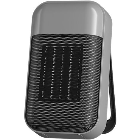 MUFF Fan Heater, 500W Space Heater, Portable Heater, Suitable for Home,  Office, Dorm, Gray