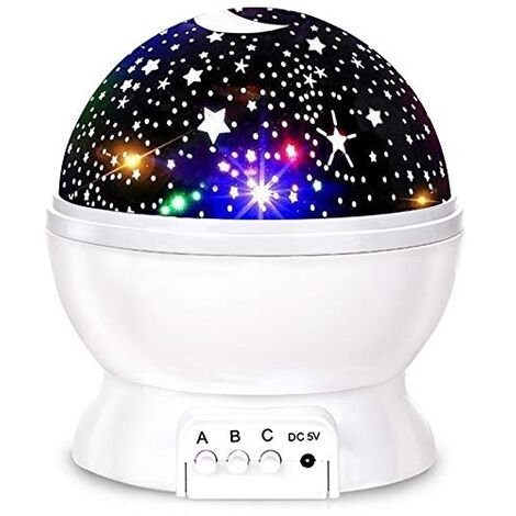 STARRY NIGHT ROTATING PROJECTOR LED LIGHT KIDS BABY MOOD LAMP GIFT