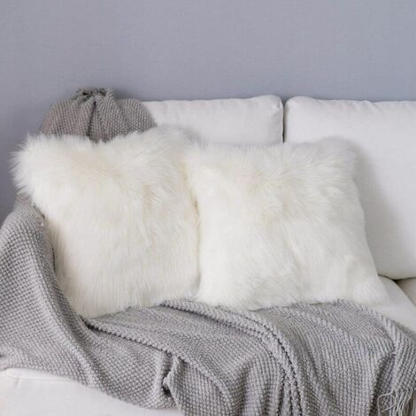 Ornament cushion cover 45 x 45 cm White Deco Cuddly Ornament