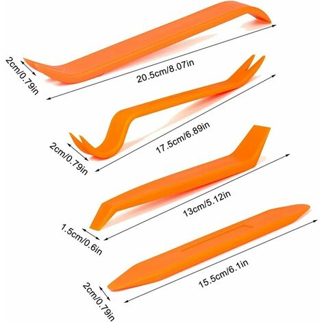 Outil Démontage Installation de Garnitures, Panneau De Voiture avec  Ensemble D'Outils De Retrait De Garniture 4 pièces