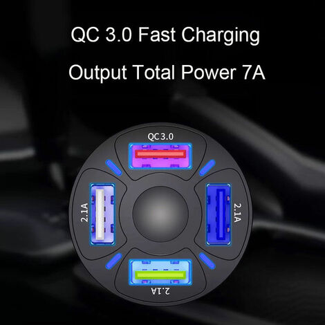 Chargeur Allume Cigare pour iPhone, Chargeur Voiture Rapide