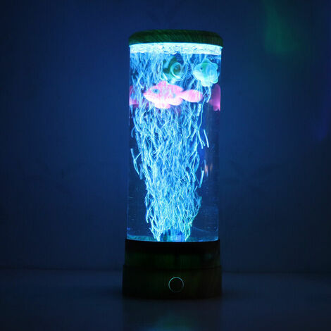 Mini Aquarium Usb Led Lampe Mduse, Veilleuse Ocean Led,aquarium