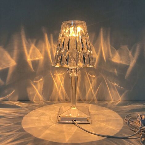 Lampe de table LED en bois, 3 couleurs de température, veilleuse