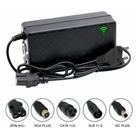 Chargeur 36V 4A pour batterie Lithium de vélo électrique prise XLR