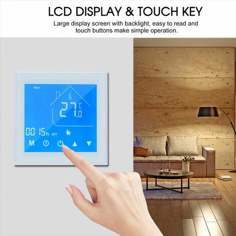 Thermostat de radiateur programmable avec Bluetooth, App, écran LED