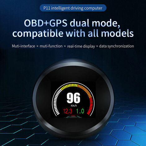 P11 OBD2 + GPS Mode voiture HUD affichage tête haute température