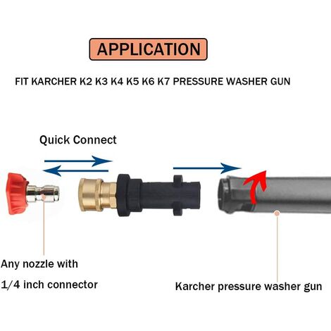Raccord adaptateur de nettoyeur haute pression pour Karcher K2 K3