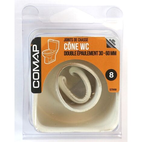 Comap – Cône WC double épaulement 30-60 mm en caoutchouc – Fixation pour WC – S279408