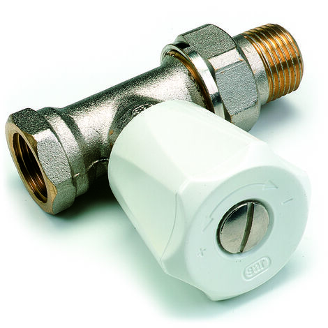 Comap – Robinet radiateur droit 3/8' à simple réglage – Thermostatisable – Double étanchéité – Pression max 10 bar – 419503