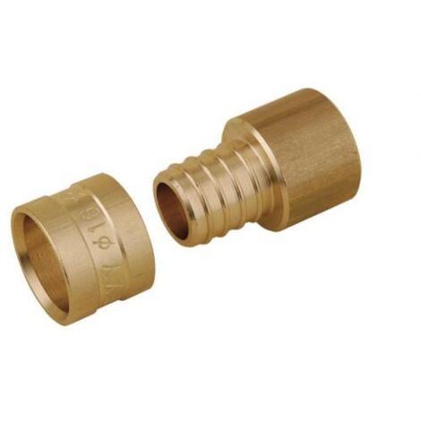 Comap – Raccord PER à glissement et à souder – Droit – Diamètre ⌀16 mm – Cuivre 16 – Applications eau potable et chauffage – Certifié NF