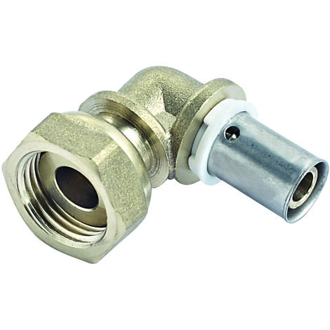Comap – Coudes 90° pour tubes PER à sertir écrou libre – Diamètre ⌀12x1,1 mm – Femelle 3/8' (12x17) – Raccords PexPress – 7096103U