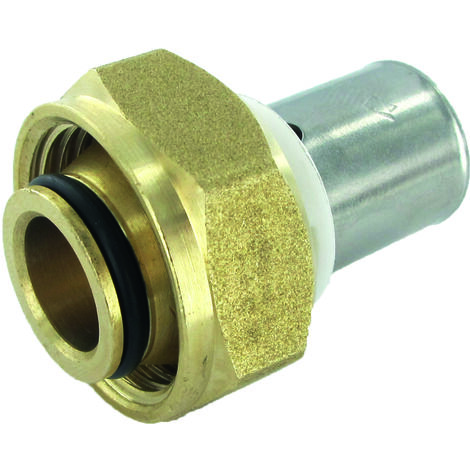Comap – Raccord droit à écrou libre Eurocône pour tube PER – Diamètre ⌀16 mm – Filetage 3/4' – Pression 6 bar – 73595630U