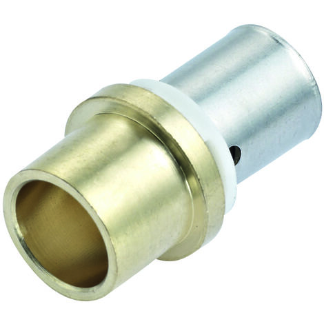 COMAP Manchons droits pour tubes PER à sertir et à souder - Diamètre ⌀16x1,5 mm - Cuivre 16 - Raccords PexPress - S724303006U