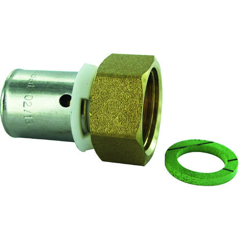Comap – Raccord droit PER à sertir femelle 1/2' (15x21) – Diamètre ⌀20x1,9 mm – Système de sertissage rapide – 7359504U