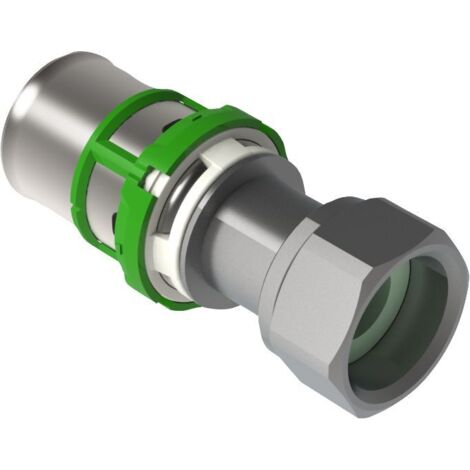Comap – Raccord droit à écrou tournant 26 x 3 vers 3/4 – Lot de 2 – Installation rapide pour tubes multicouche – 7359GW2634