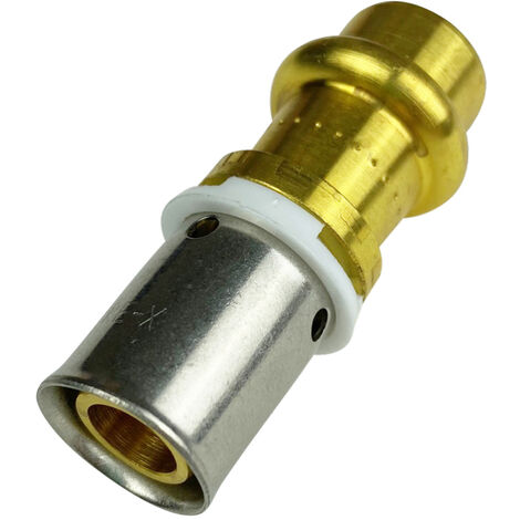 Comap – Raccord passerelle à sertir PER vers cuivre 20x1,9 – Pour tubes PER et cuivre 18 – Sertissage sécurisé – P7871W1820U