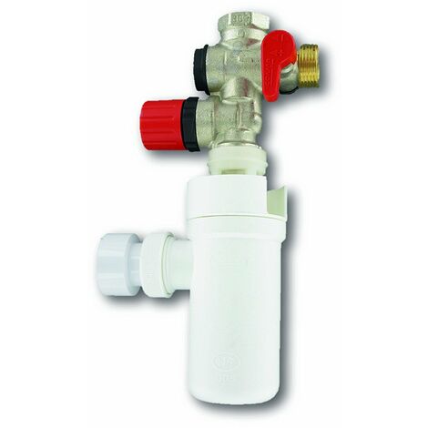 COMAPKitgroupedesécuritélaitondroitpourchauffe-eau,cumulus-20x27ou3/4"(Groupedesécurité,siphon,flexibles,téflon)-S600505