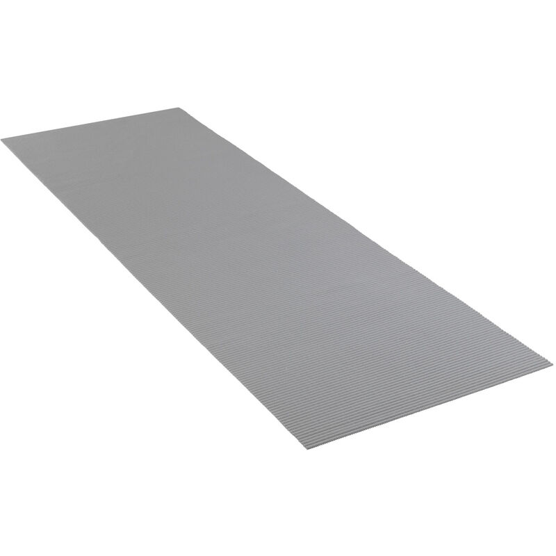 WENKO Badematte Grau, 65 x 200 cm, zuschneidbar, Grau, Kunststoff grau