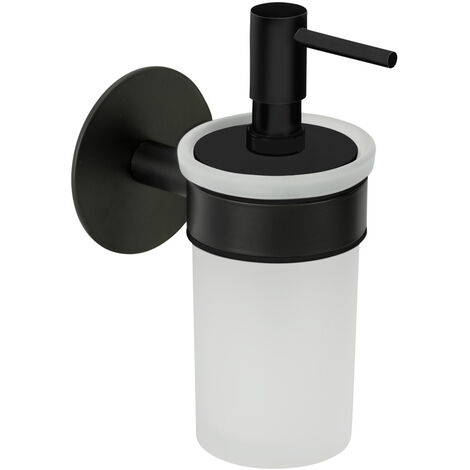Schöner Wohnen Seifenspender Meleto Schwarz 150 ml Spülmittel Reinigung Flüssigspender (1/3)