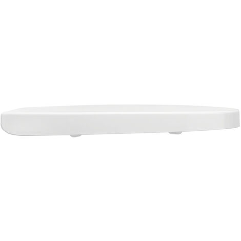 WENKO Premium WC-Sitz Birori, aus antibakteriellem Duroplast, mit Absenkautomatik, Weiß, Duroplast weiß , Edelstahl rostfrei silber matt