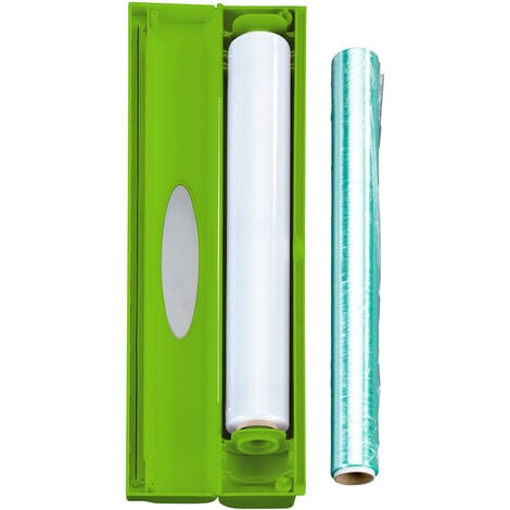 WENKO Folienschneider Perfect Cutter Grün 2er Set, Grün, Kunststoff (ABS)  grün, Edelstahl rostfrei silber