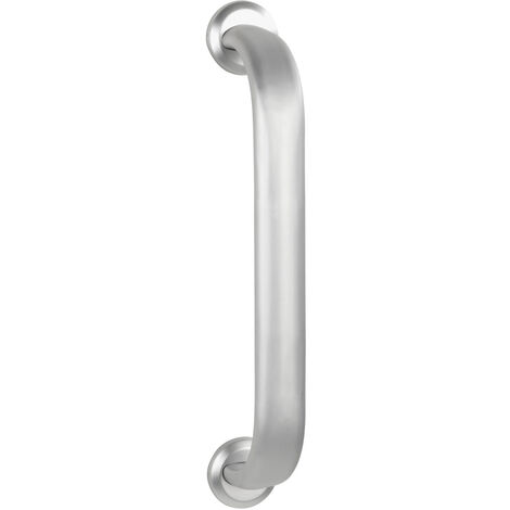 WENKO Wandhaltegriff Secura Premium 43 cm, bis 120 kg belastbar, Silber matt, Aluminium silber matt