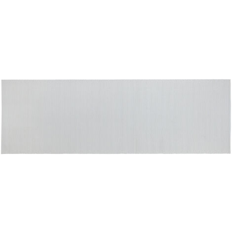 WENKO Badematte Weiß, 65 x 200 cm, zuschneidbar, Weiß, Kunststoff weiß