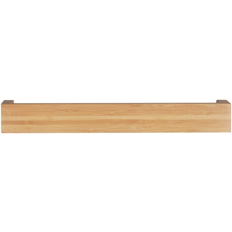 WENKO Wandregal Bambusa aus Bambus, 40 cm, Wandablage, Braun, Bambus natur