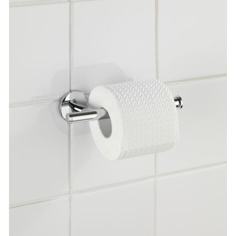 FDH Toilettenpapierhalter Satiniertes Nickel – Wandmontage, Robust, Mit Versteckter Befestigung