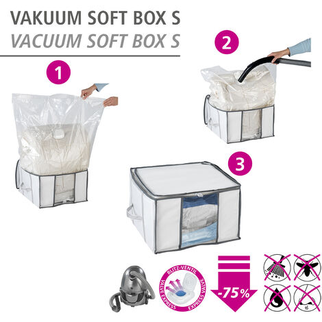 WENKO Vakuum Soft Box S, Weiß, Polypropylen weiß, Polyethylen transparent, Polyamid (1/5)