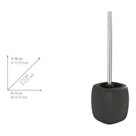 WENKO WC-Garnitur Faro Black, Schwarz, Keramik schwarz