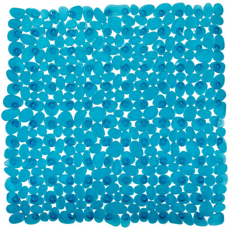 WENKO Duscheinlage Paradise Petrol, 54 x 54 cm, Türkis, Polyvinylchlorid petrol
