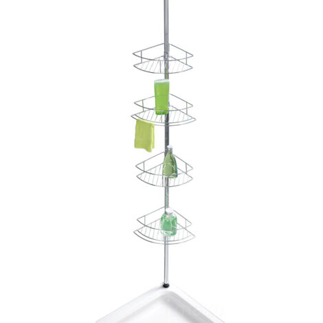 WENKO, Duschablage, Teleskop-Eckregal Dolcedo, 31 x 56 -275 x 23 cm (1/5)