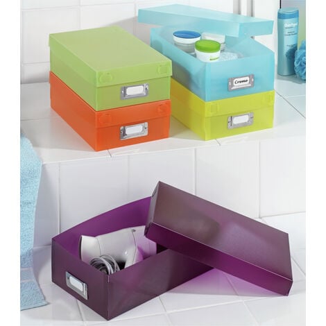 WENKO 5er Set Multi Schuhe Aufbewahrungs Box Deckel Faltbar Korb Kiste stapelbar