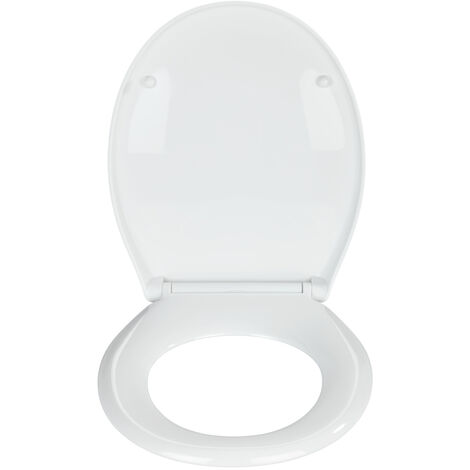 SVEDA Toilettensitz Aus Edelstahl – Hitzebeständig, Wasserdicht, Mit Normalem Verschluss, Weiß