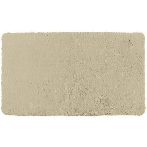 WENKO Badteppich Belize Sand, 60 x 90 cm, Mikrofaser, Beige, Polyester beige