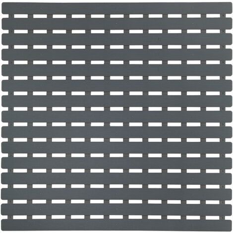 WENKO Duscheinlage Arinos Grau, 54 x 54 cm, Grau, Kunststoff grau, Kunststoff (TPR) grau
