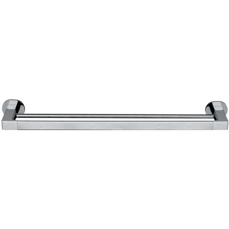 WENKO UV-Loc® Badetuchstange Duo Maribor, Befestigen ohne Bohren mit innovativem Klebesystem, Silber glänzend, Zinkdruckguss chrom (1/5)