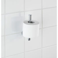 FDH Toilettenpapierhalter Satiniertes Nickel – Wandmontage, Robust, Mit Versteckter Befestigung