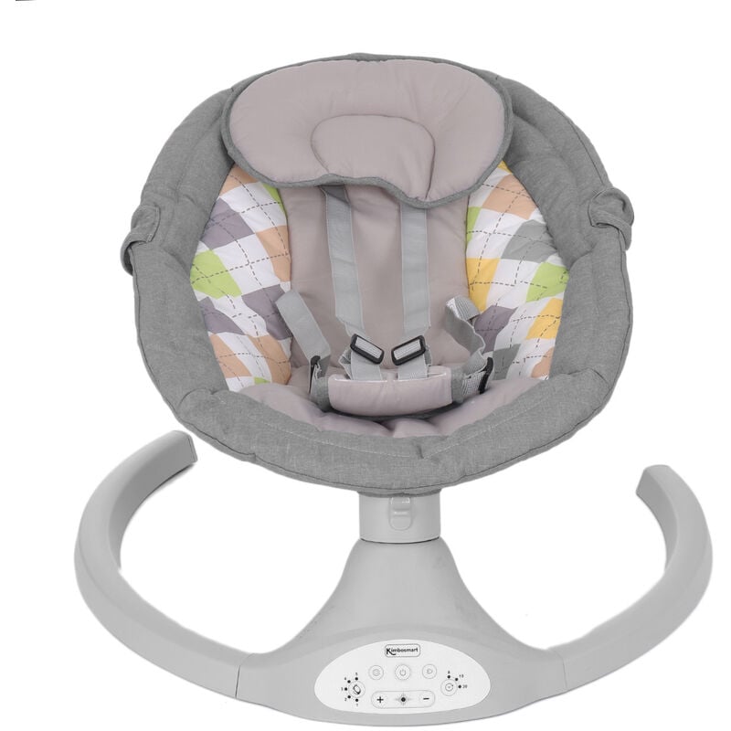 Bioby bebé música columpio eléctrico reclinable bebé Auto columpio silla  con Control remoto seguro cinco puntos