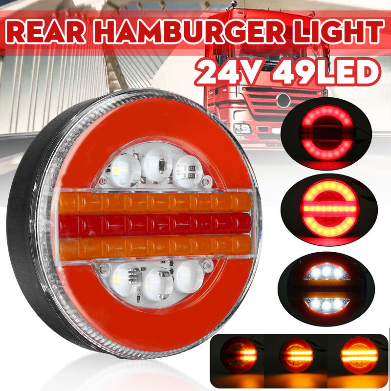 indicador dinámico secuencial de las luces traseras de la hamburguesa de 24V 49LED para el autobús del camión