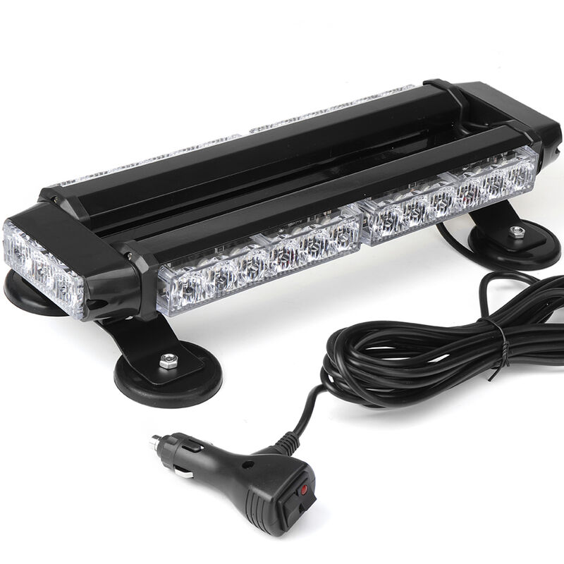 30LED Auto Truck Strobe LED Intermitente Barra de advertencia de emergencia 7 Modos de flash Asesor de tráfico de doble cara Barra de lámpara de techo impermeable