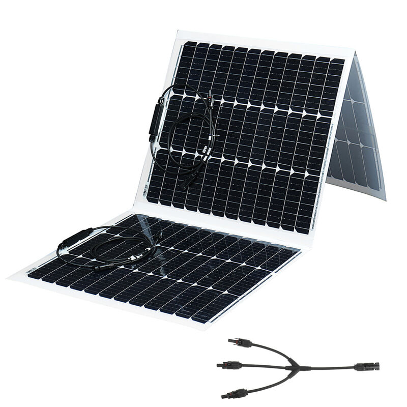 VEVOR VEVOR Panel solar monocristalino portátil 200W Kit de cargador solar  plegable ETFE